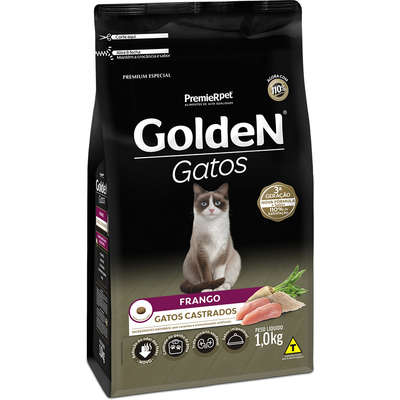 Ração para gatos adultos castrados sabor frango 1kg